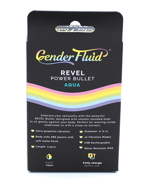 Revel Power Bullet：性別流體霧面黑色震動器 Product Image.