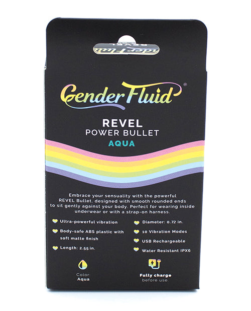 Abraza el deseo con Revel Power Bullet: Vibrador negro mate fluido de género Product Image.