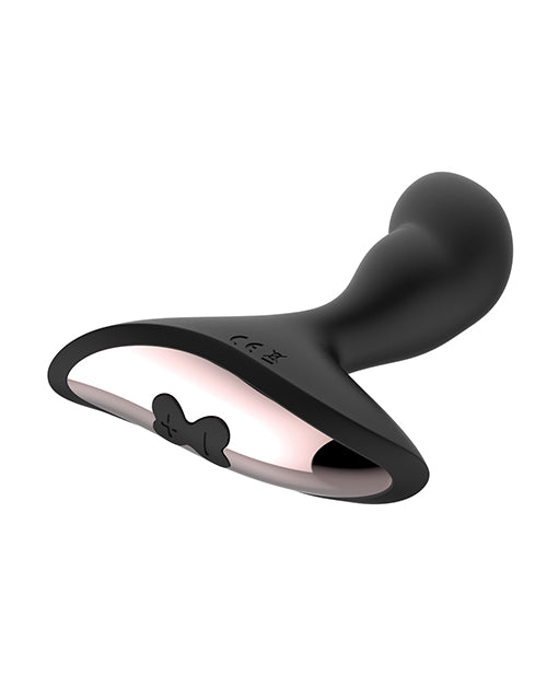 Indulge in Ecstasy: Gender Fluid Rumble Anal Vibe with Remote - Black Product Image.