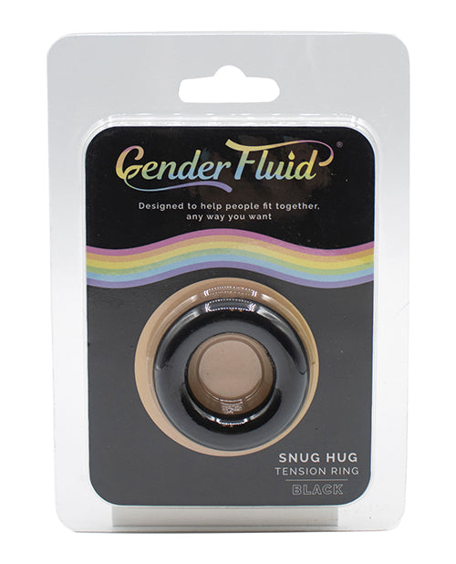 性別流體舒適擁抱張力環 - 黑色 Product Image.
