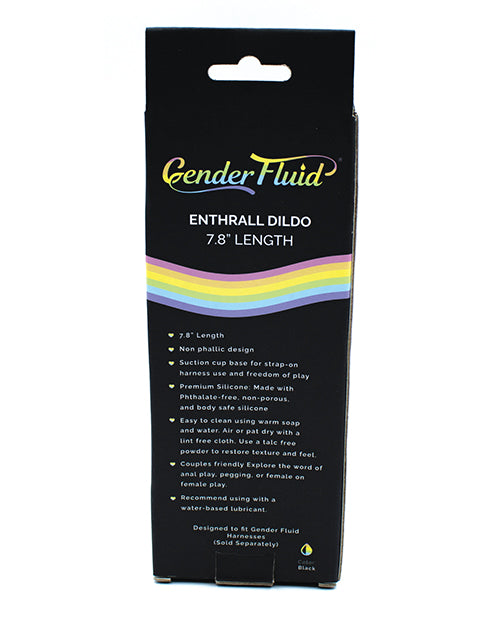 Consolador con correa Gender Fluid Enthrall de 7,8" 🌈 Product Image.
