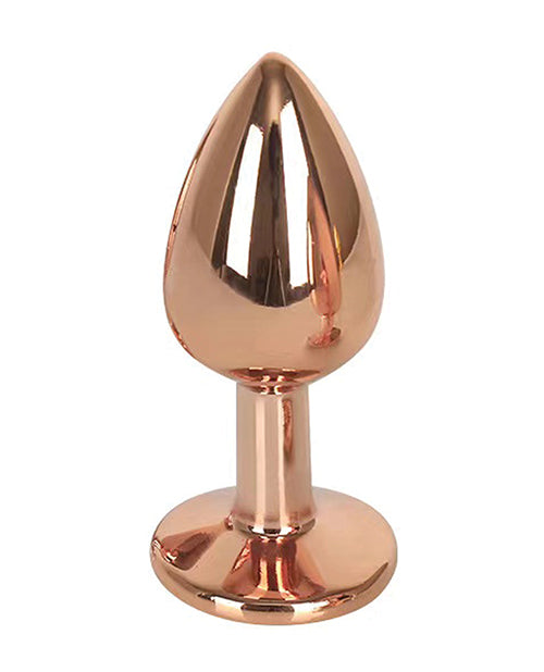 Luxurious Rose Gold Gender Fluid Excite! Plug Product Image.