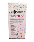 Get Lucky Polla de confeti de piel real de 8.5" - Multicolor