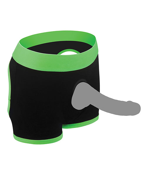 Get Lucky Strap On Boxers - Black/Green XL-XXL Product Image.