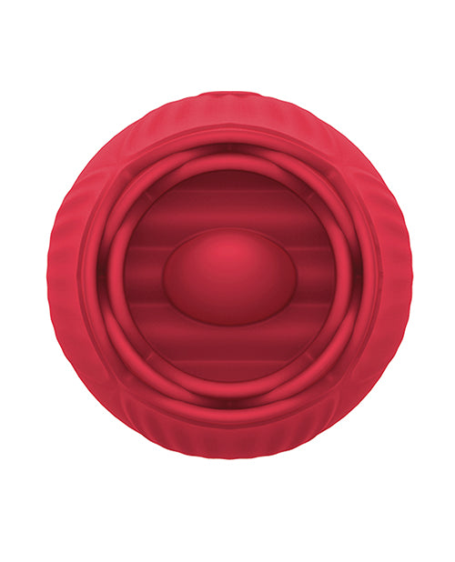 Voodoo Beso Tongue N Cheek - 紅色：玫瑰靈感的振動愉悅 Product Image.