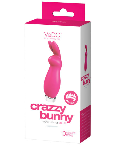 Vedo Crazy Bunny：10 種模式、可充電和潛水式子彈頭振動器 Product Image.
