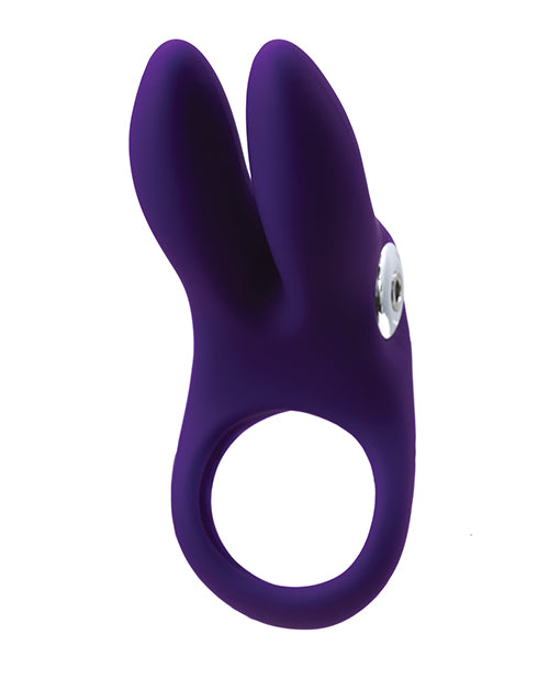Vedo Sexy Bunny Rechargeable Ring - Deep Purple Product Image.