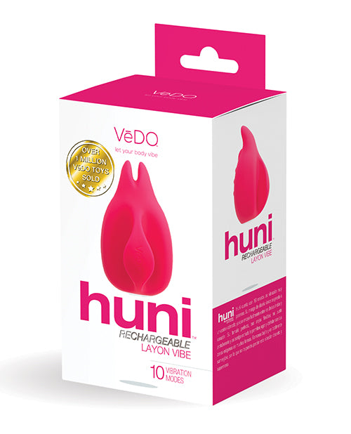 Vibrador de dedo recargable Vedo Huni - Púrpura profundo Product Image.