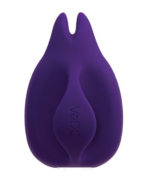 Vibrador de dedo recargable Vedo Huni - Púrpura profundo Product Image.