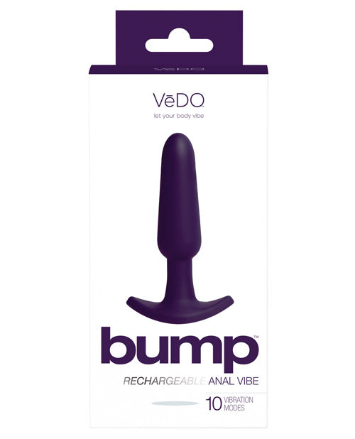 Vibrador anal recargable Vedo Bump: eleva tu placer Product Image.