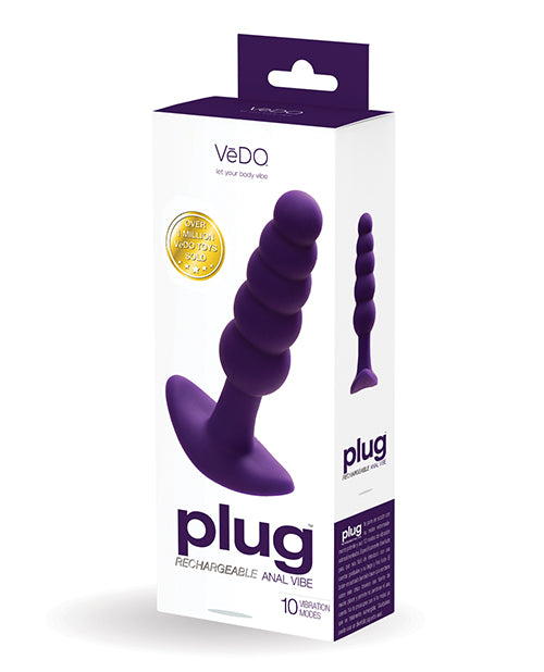 Plug Anal Recargable Vedo Plug Product Image.