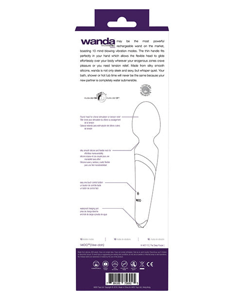 Vedo Wanda 充電棒：10 種震動模式 Product Image.
