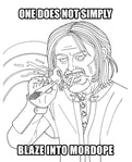 The Lord of the Smoke Rings Colouring Book