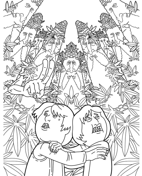 The Lord of the Smoke Rings Colouring Book Product Image.