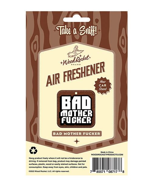 Wood Rocket Bad Mother Fucker Air Freshener - New Car Smell Product Image.