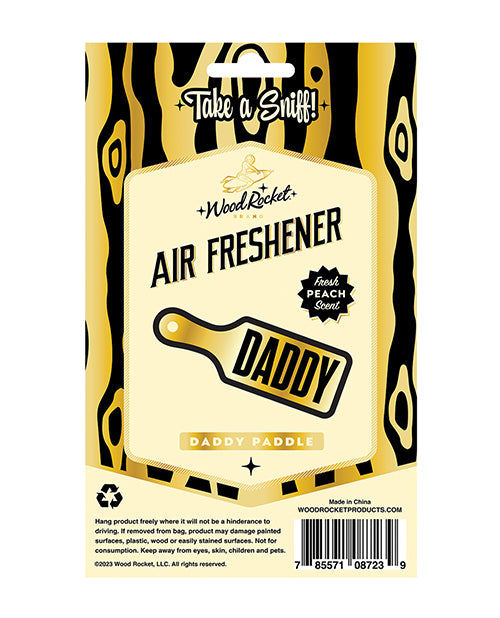 Wood Rocket Daddy Paddle Peach Air Freshener Product Image.