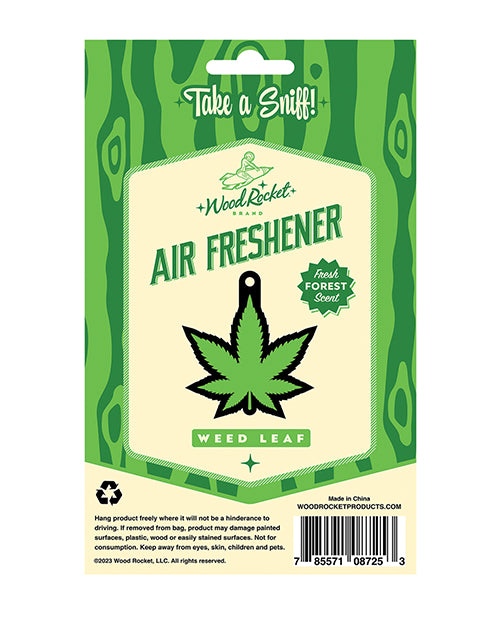 Wood Rocket Green Leaf Air Freshener - Forest Product Image.