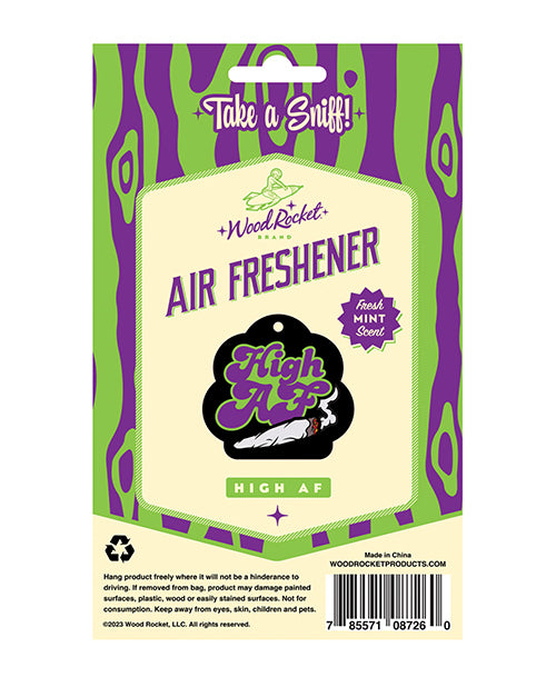 Wood Rocket High AF Mint Air Freshener Product Image.