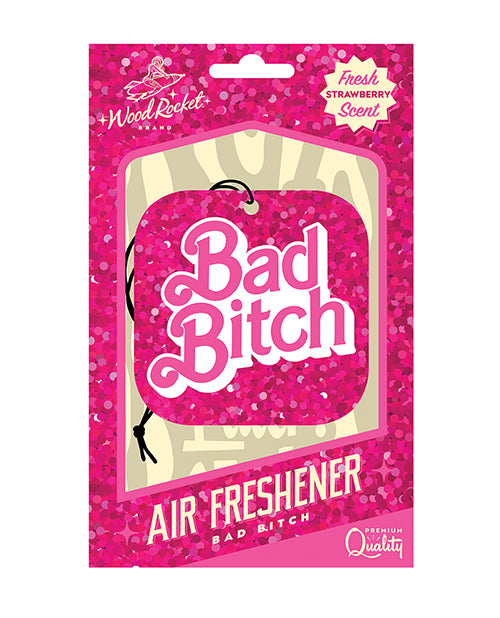 Wood Rocket Bad Bitch Air Freshener in Strawberry - featured product image.