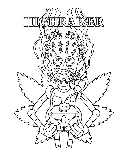 Killer Buds Adult Colouring Book: A Whimsical Journey into Horror and Fantasy Product Image.