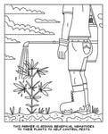 Whispers of Nature: A Visit to the Cannabis Farm Colouring Book by Wood Rocket