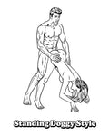 Wood Rocket's The Sexiest Sex Positions Colouring Book