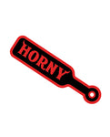 Wood Rocket Sex Toy Horny Paddle Large Pin - Black/Red