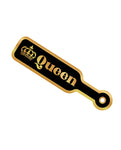 Wood Rocket Sex Toy Queen Paddle Pin Grande - Negro/Oro