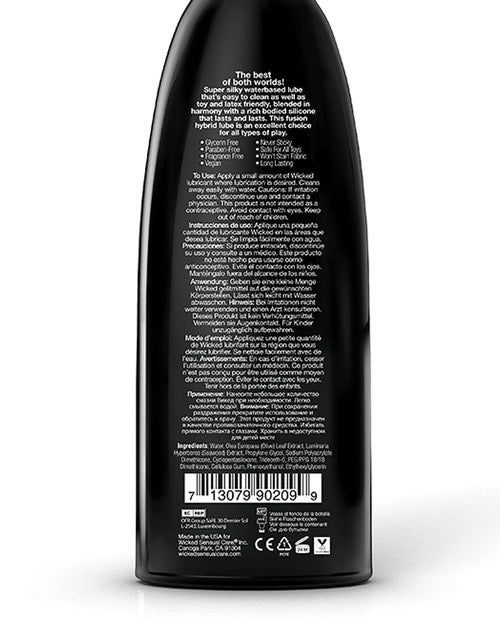 Wicked Sensual Care Hybrid Lubricant - Fragrance Free: Ultimate Pleasure Blend Product Image.