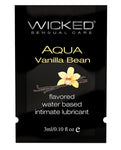 Lubricante a base de agua con sabor a vainilla Wicked Aqua