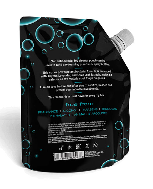 Wicked Sensual Care Bolsa de repuesto para limpiador de juguetes en espuma + spray - 24 oz - featured product image.