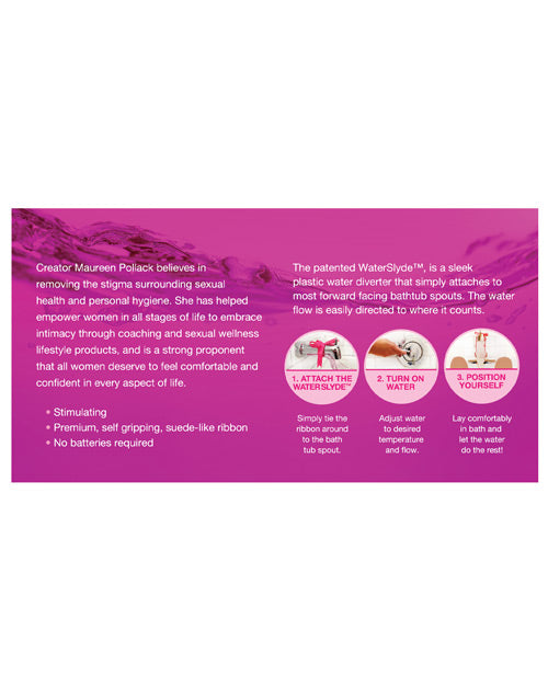 Estimulador acuático WaterSlyde Pink: mejora tu experiencia a la hora del baño Product Image.