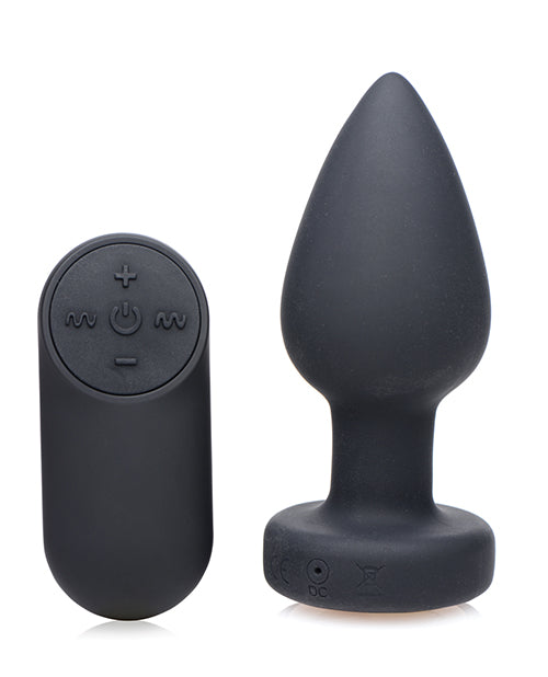 Bootysparks Silicone Vibrating LED Plug - Ignite Your Passion Product Image.