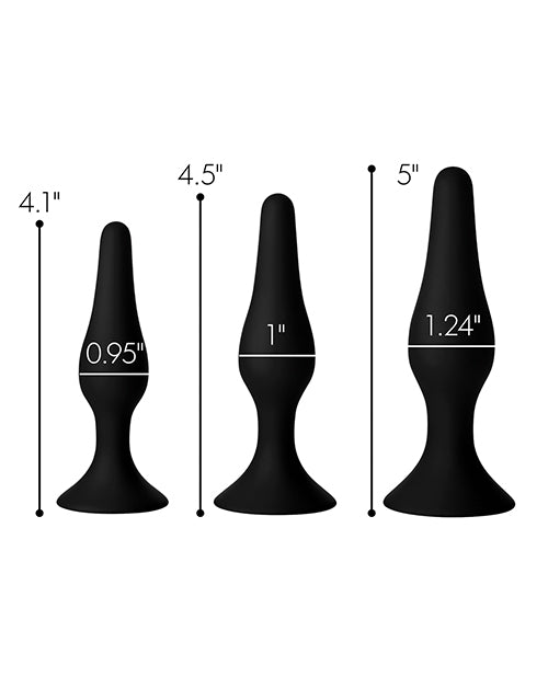 Juego de entrenador anal triple cónico Master Series Product Image.