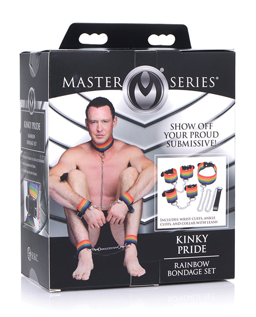 Master Series Kinky Pride Rainbow Bondage Set Product Image.