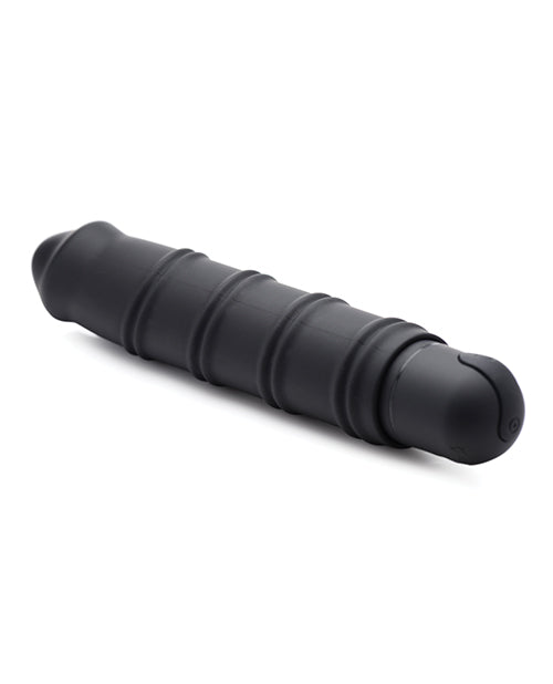砰! XL 子彈頭和漩渦矽膠套 - 黑色 Product Image.