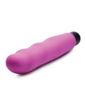 砰! XL 子彈頭和波浪形矽膠套 - 紫色：強烈振動、多功能設計、易於清潔