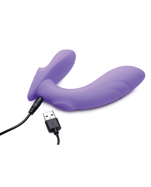 Inmi 10x G-Tap Vibrador de punto G de silicona - Púrpura Product Image.