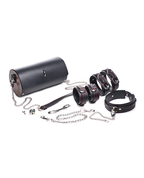 Master Series Kinky Clutch Juego de bondage negro Product Image.