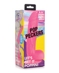 Pop Peckers 8.25" Realistic Purple Dildo