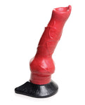 Hell-Hound Canine Silicone Dildo - Red/Black