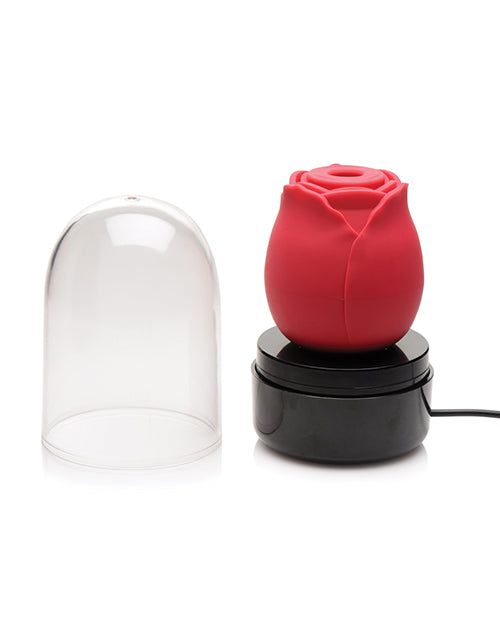 Inmi Bloomgasm Enchanted Rose Clitoral Stimulator - Red Product Image.