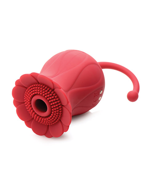Inmi Royalty Rose Suction & Clit Stimulator - Red Product Image.