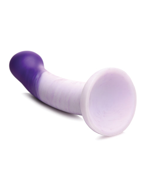 Strap U G Swirl G-Spot Silicone Dildo - Purple Product Image.