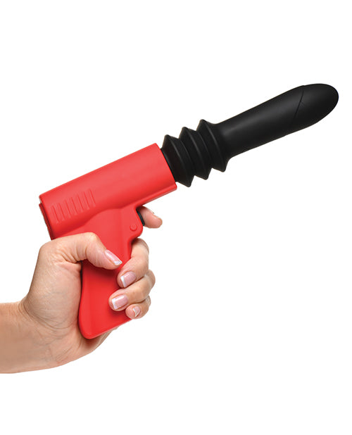 Master Series Thrusting Pistola Vibrator: Dual Action Delight Product Image.