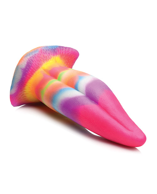 Consolador de lengua de silicona con beso de unicornio que brilla en la oscuridad Product Image.