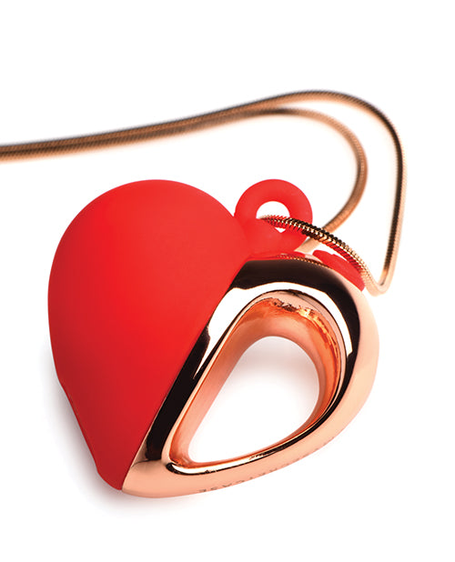Collar Charmed 10X Corazón Vibrante de Silicona 🌹 Product Image.