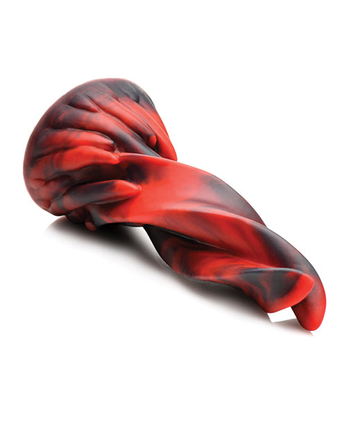 Creature Cocks Hell Kiss Twisted Tongues Silicone Dildo: Devilishly Delightful Pleasure Product Image.