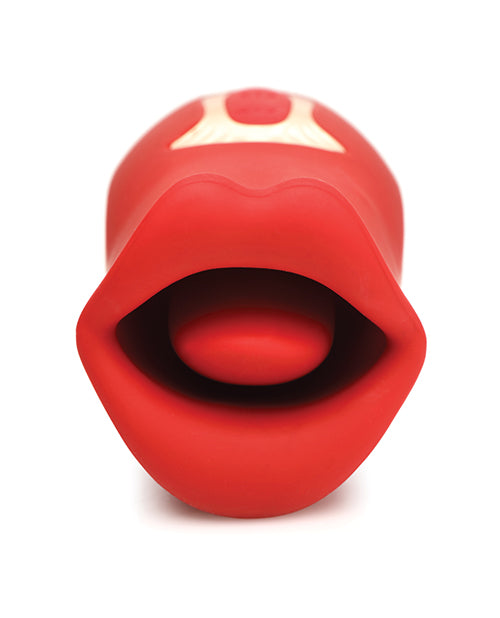 使用 Shegasm Lickgasm Kiss + Tell 陰蒂刺激器 - 紅色 - 享受令人難忘的幸福的鑰匙！ Product Image.