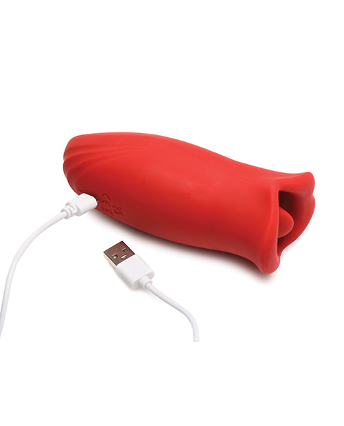 Shegasm Lickgasm Kiss + Tell Clitoral Stimulator - Red Product Image.